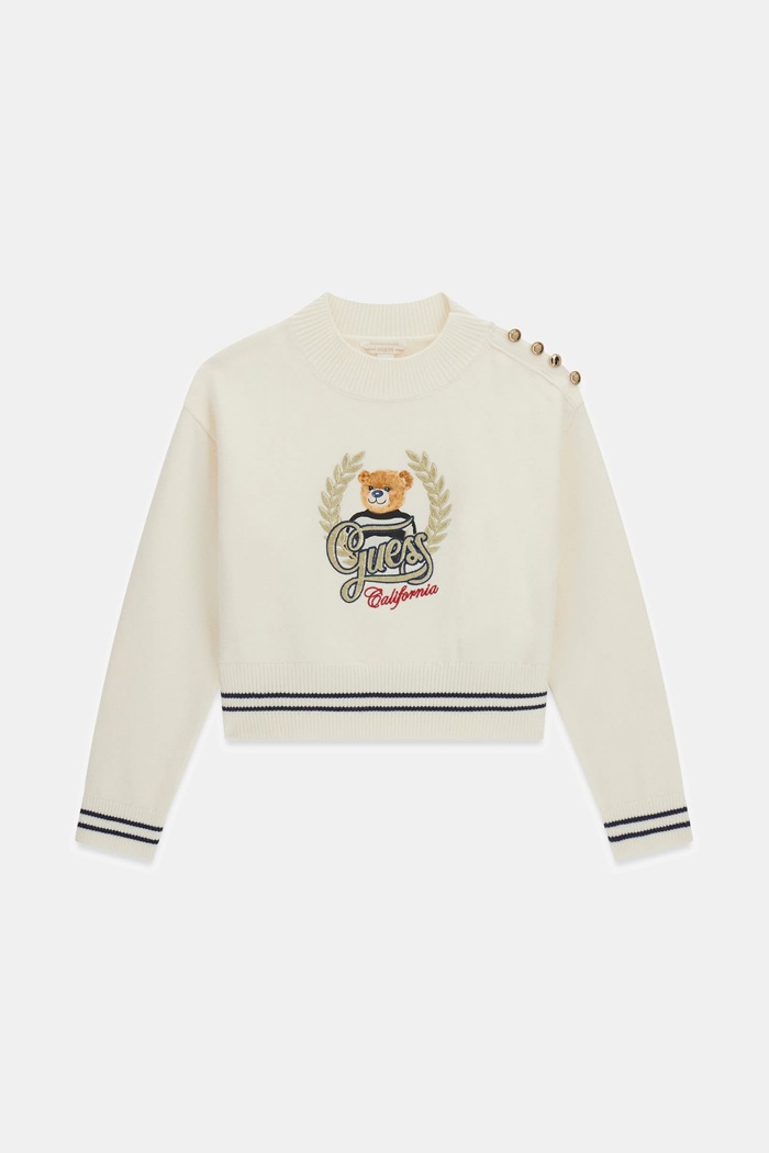 Guess Sweter dziecięcy z wiskozą beżowy J6BR16.Z1350.9BY2