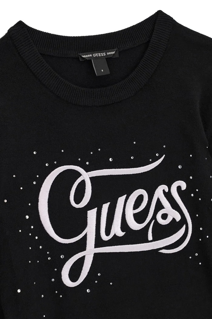 Dziewczynka Guess Sweter dziecięcy z wiskozą J6BR15.Z1349.9BY2 czarny