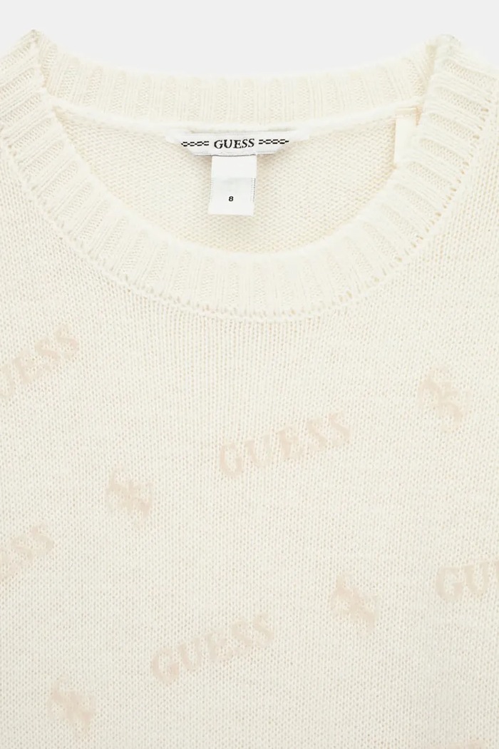 Dziewczynka Guess Sweter dziecięcy z wełną J6BR11.Z1345.9BY2 beżowy