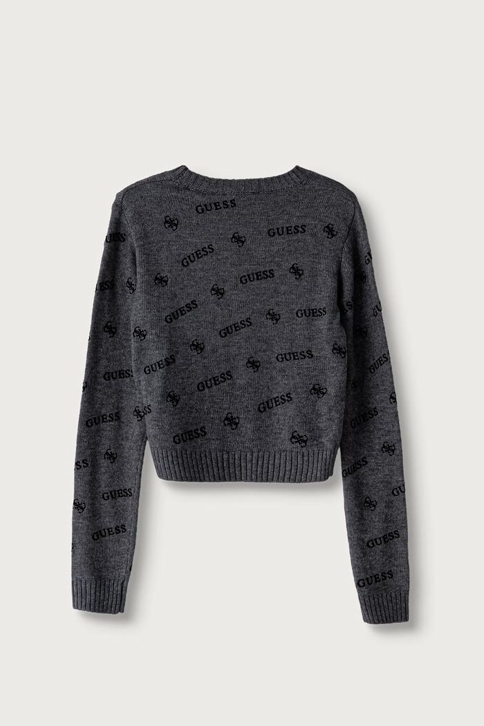 Guess Sweter dziecięcy z wełną J6BR11.Z1345.9BY2 szary AW26