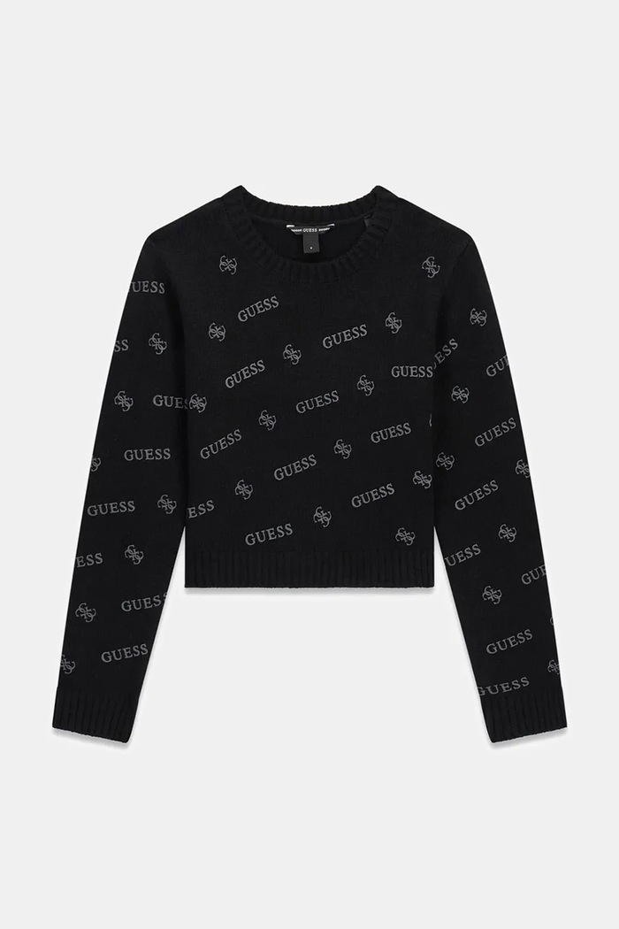Guess Sweter dziecięcy z wełną czarny J6BR11.Z1345.9BY2