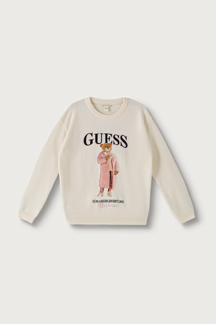 Guess Sweter dziecięcy z wiskozą beżowy J6BR05.Z1339.9BY2