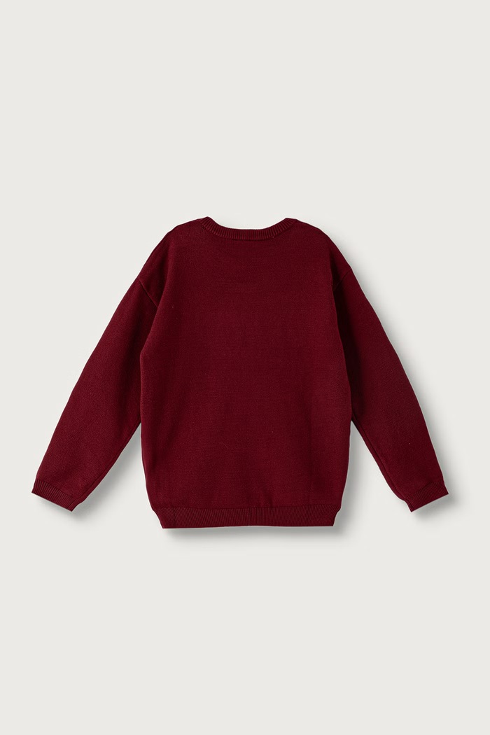 Guess Sweter dziecięcy z wiskozy J6BR05.Z1339.9BY2 bordowy AW26