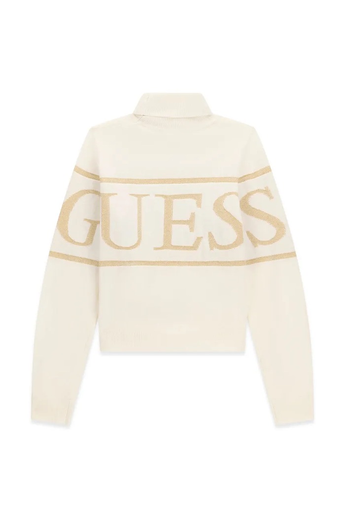 Dziewczynka Guess Sweter dziecięcy z bawełną J6BR04.Z1338.9BY2 beżowy