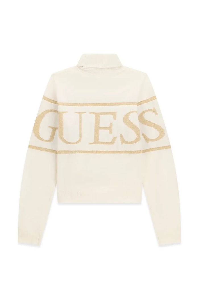 Dziewczynka Guess Sweter dziecięcy z bawełną J6BR04.Z1338.9BY2 beżowy