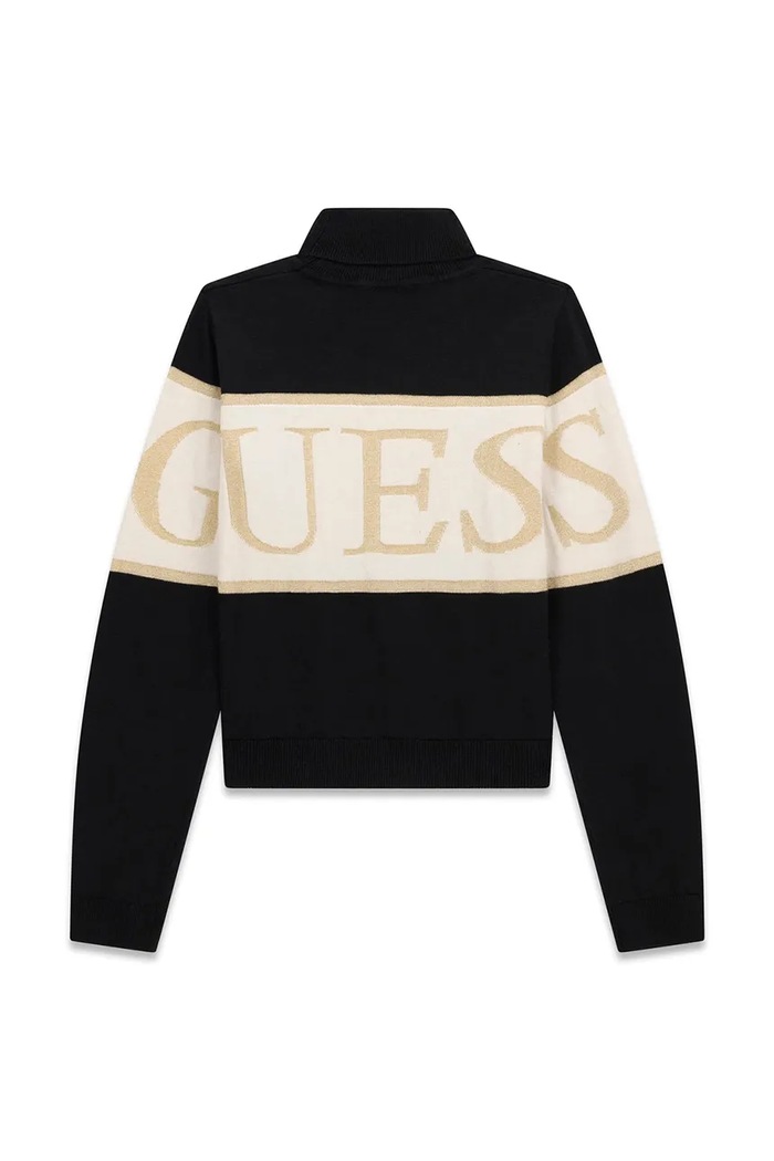Dziewczynka Guess Sweter dziecięcy z bawełną J6BR04.Z1338.9BY2 czarny