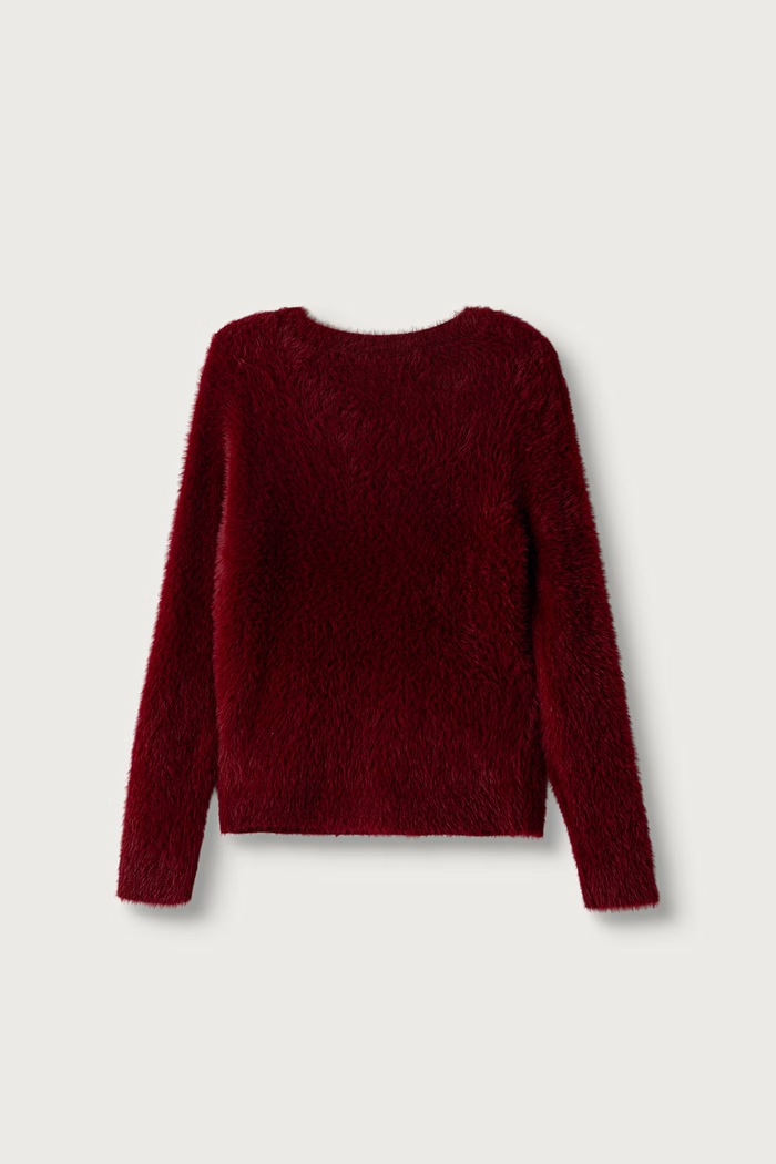 Guess Sweter dziecięcy J6BR03.Z1335.9BY2 bordowy AW26