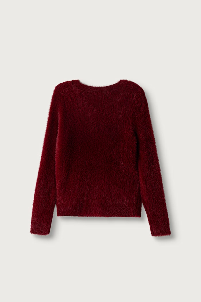 Guess Sweter dziecięcy J6BR03.Z1335.9BY2 bordowy AW26