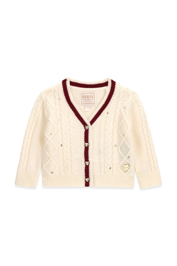 Guess Kardigan niemowlęcy beżowy A6BR01.Z1312.9BY2