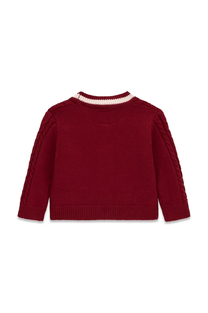 Guess Kardigan niemowlęcy A6BR01.Z1312.9BY2 bordowy AW26