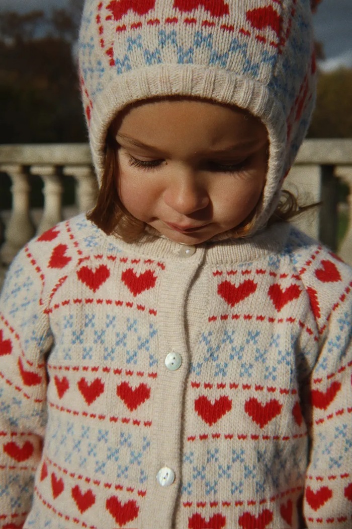 Konges Sløjd Kardigan dziecięcy z dodatkiem wełny BELOU CARDIGAN KS105906.G.9BY2