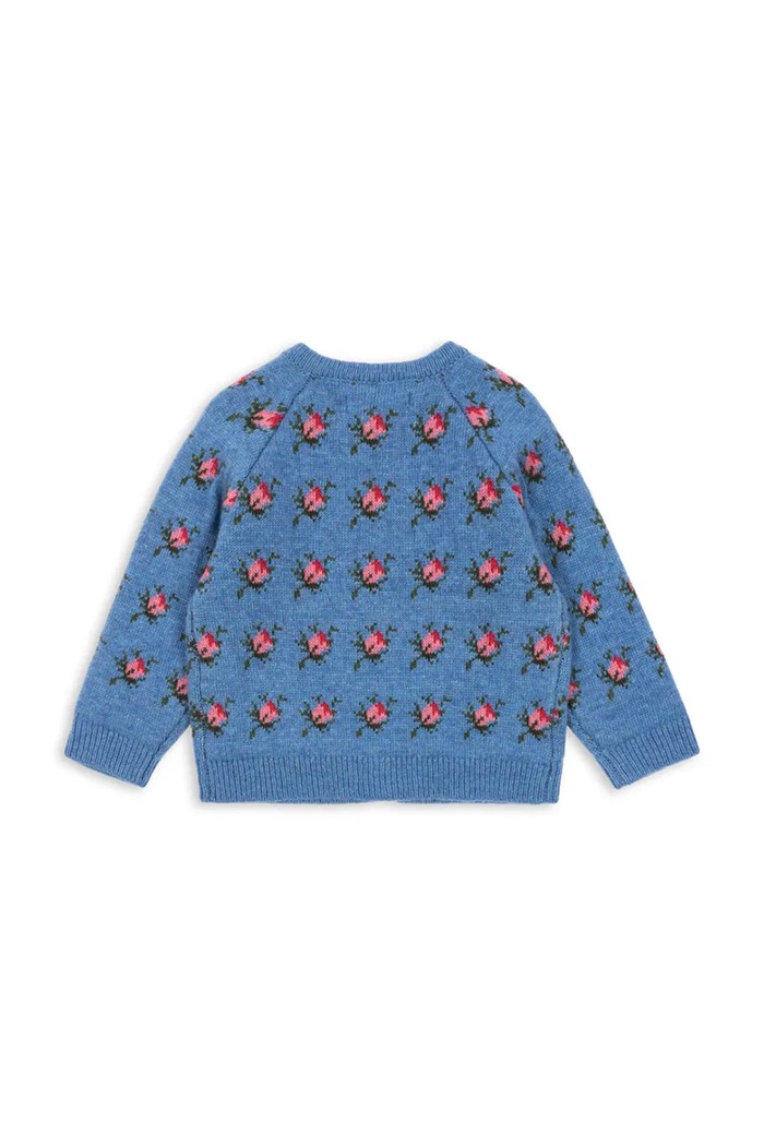 Konges Sløjd Kardigan za djecu s dodatkom vune BELOU CARDIGAN KS105906.G.9BY2 plava AW26