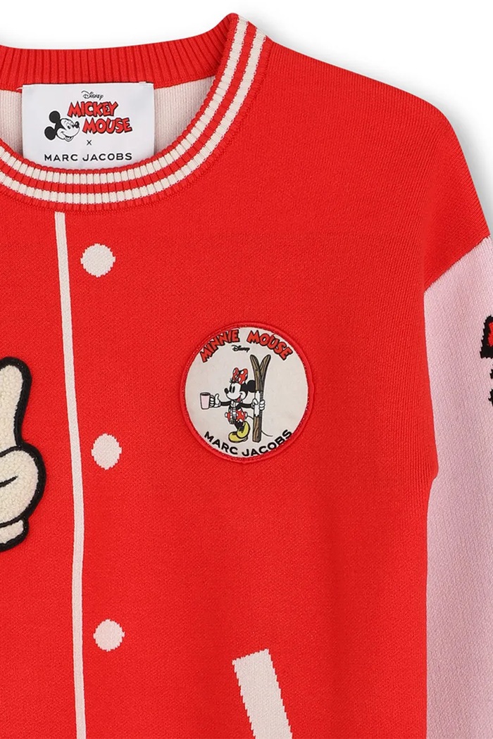 Djevojčice MARC JACOBS Pulover za djecu od viskoze W61110.114.150 crvena