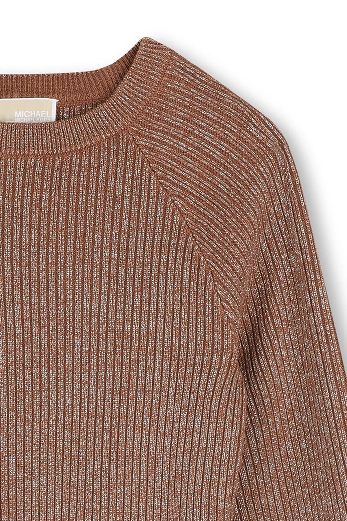 Pulover za djecu s pamukom Michael Kors R30711.126.150 smeđa