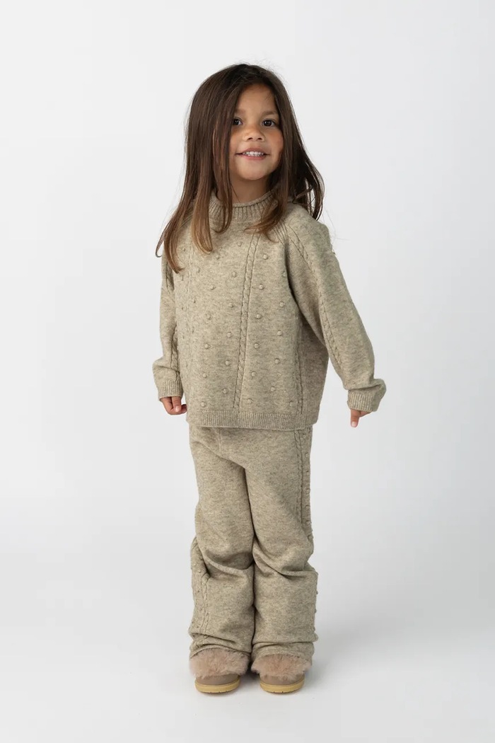 Donsje Sweter dziecięcy Sagee Sweater beżowy 4128400