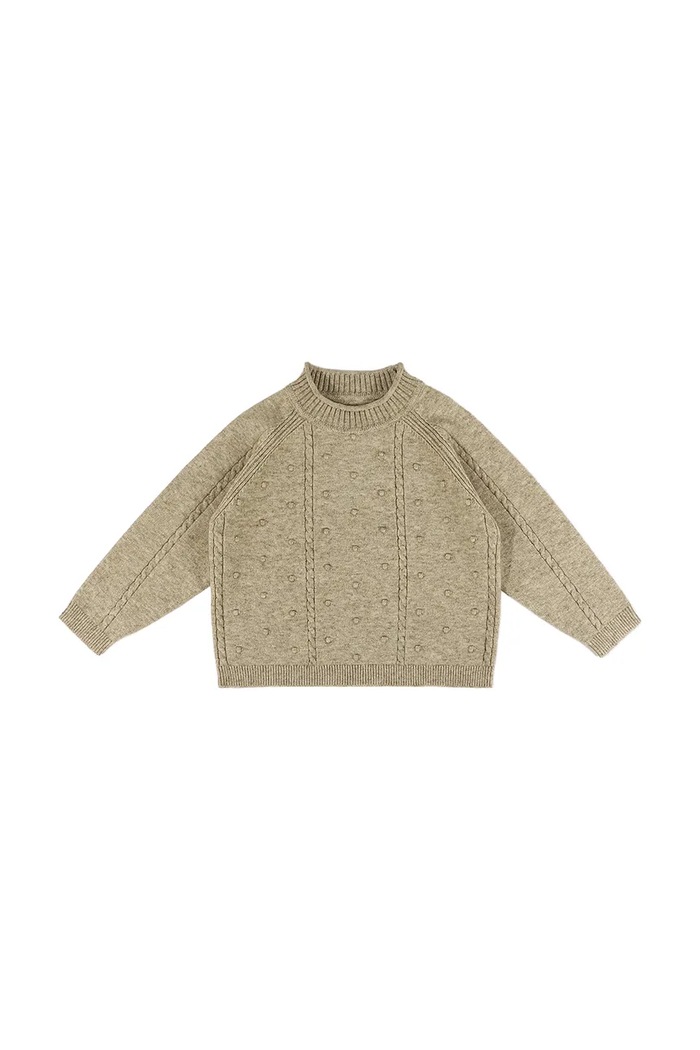 Donsje Sweter dziecięcy Sagee Sweater 4128400 beżowy AW26