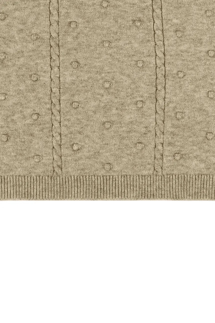 Dziewczynka Donsje Sweter dziecięcy Sagee Sweater 4128400 beżowy