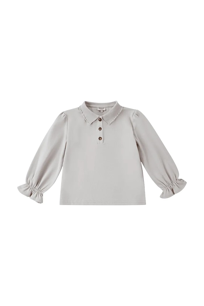 Donsje sweter dziecięcy bawełniany Pluimpje Sweater 4121900 beżowy AW26