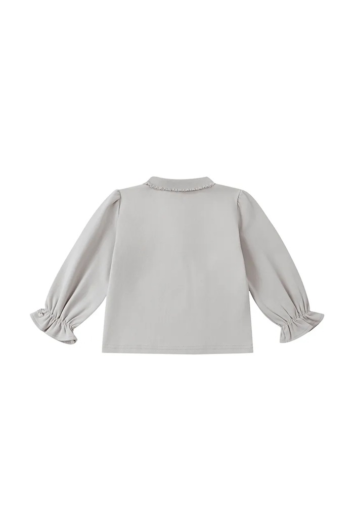 Dziewczynka Donsje sweter dziecięcy bawełniany Pluimpje Sweater 4121900 beżowy