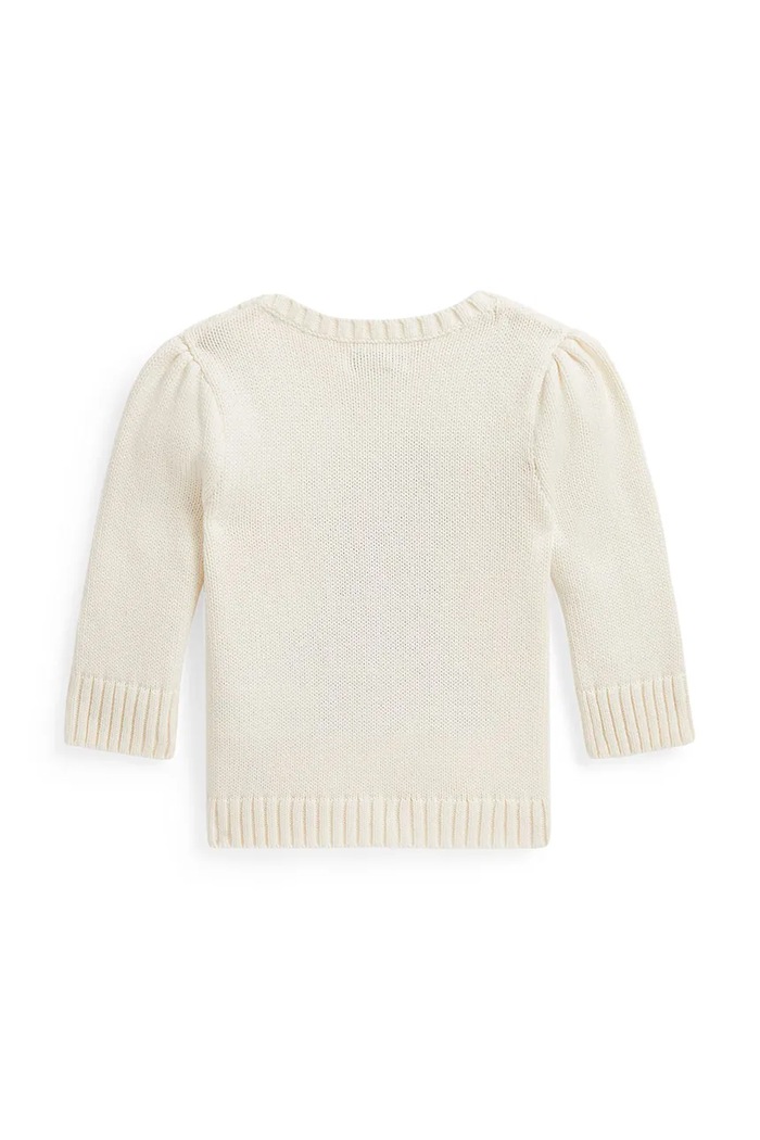 Polo Ralph Lauren Sweter dziecięcy bawełniany beżowy 310B28302001