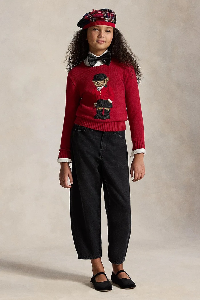Пуловер за деца от памук Polo Ralph Lauren 313B28301001 червен