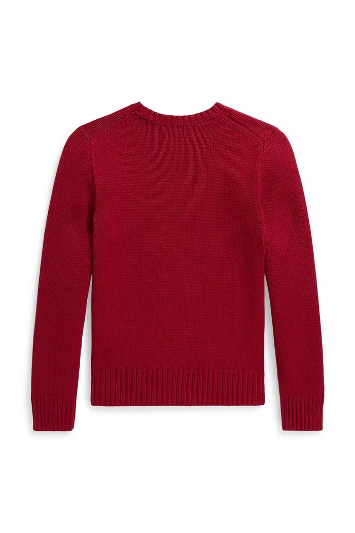 Момиче Polo Ralph Lauren Пуловер за деца от памук 313B28301001 червен