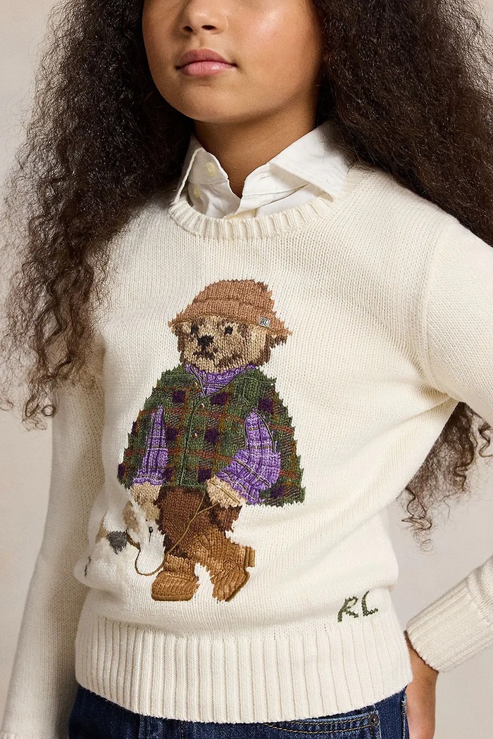 Пуловер за деца от памук Polo Ralph Lauren бежов 313B26004001