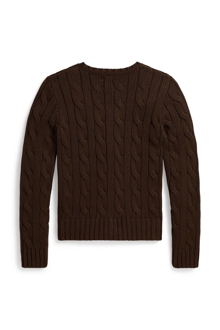 Polo Ralph Lauren kardigan otroški bombažen 313B25968005 rjava AW26