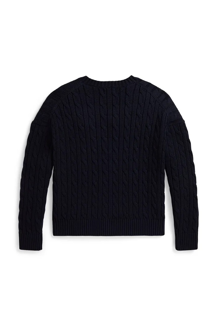 Polo Ralph Lauren pulover otroški bombažen 313A11238007 mornarsko modra AW26