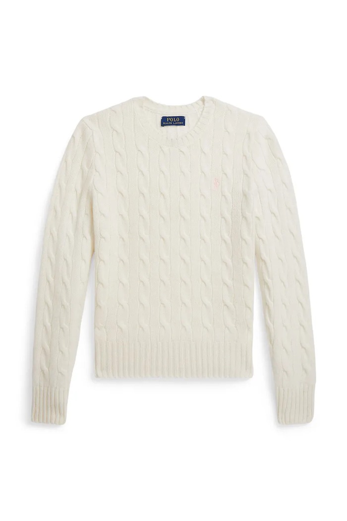 Polo Ralph Lauren sveter detský vlnený biela 313877375009