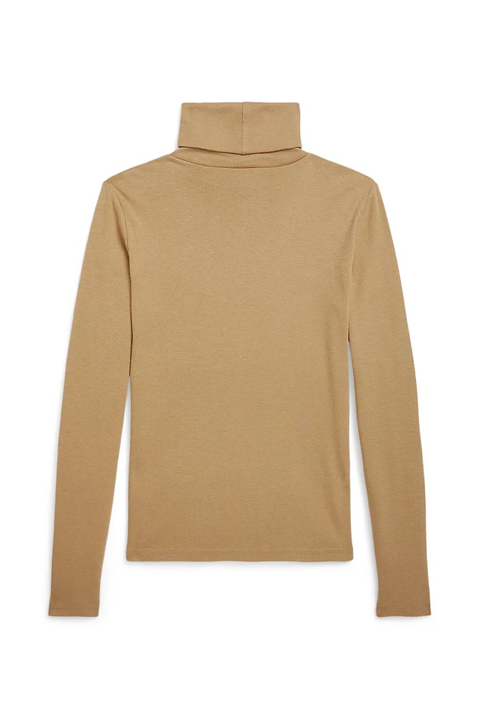 Polo Ralph Lauren dolčevita za djecu s pamukom 313850670019 smeđa AW26
