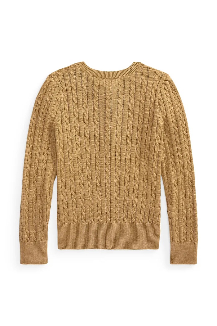 Polo Ralph Lauren Kardigan dziecięcy bawełniany 312919829501 brązowy AW26