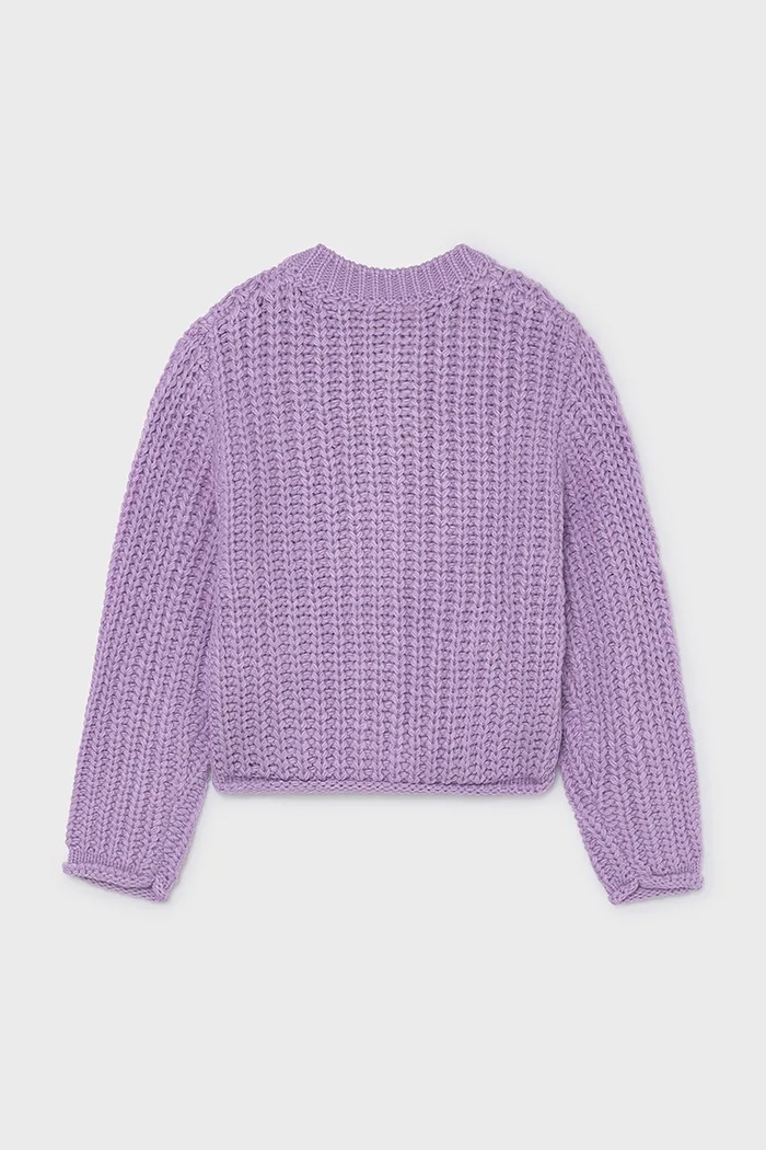 Mayoral ζακέτα παιδική με μαλλί 7344.8E.Junior.9BY2 μωβ AW26