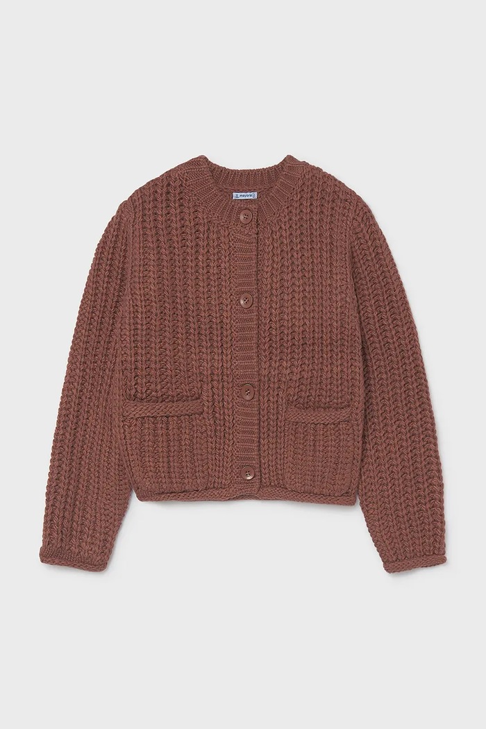 Mayoral кардиган для детей с шерстью 7344.8E.Junior.9BY2 красный AW26