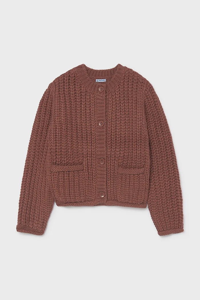 Mayoral кардиган для детей с шерстью 7344.8E.Junior.9BY2 красный AW26