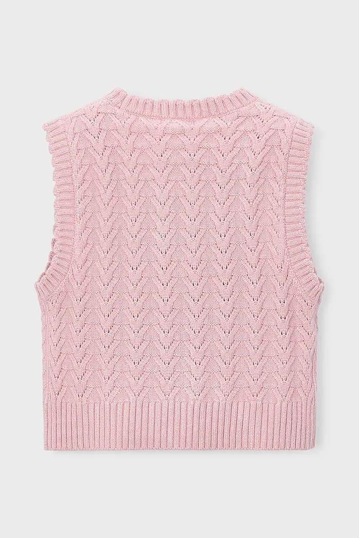 Mayoral безрукавка для детей с вискозой 4329.6J.Mini.9BY2 розовый AW26