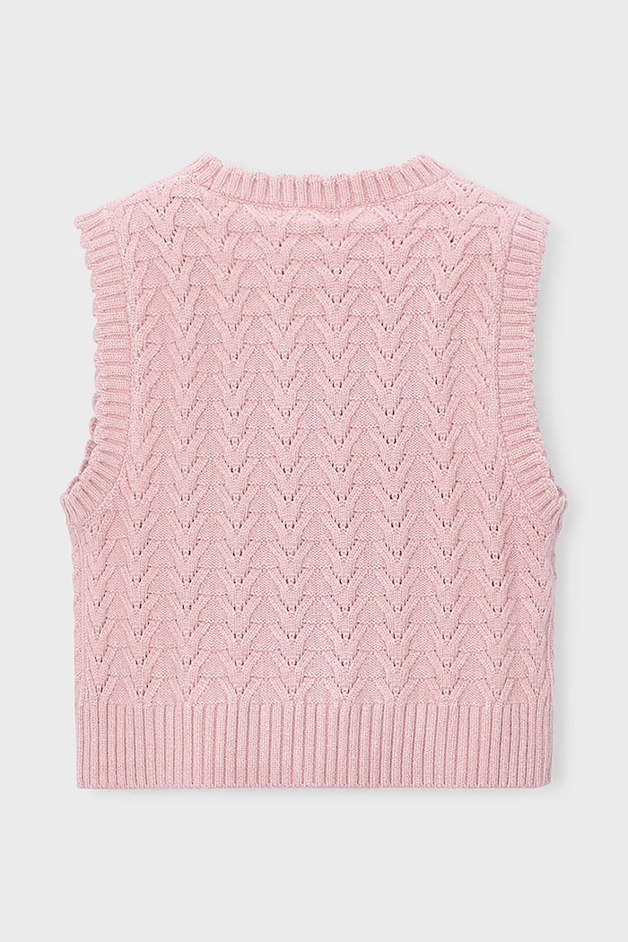 Mayoral безрукавка для детей с вискозой 4329.6J.Mini.9BY2 розовый AW26