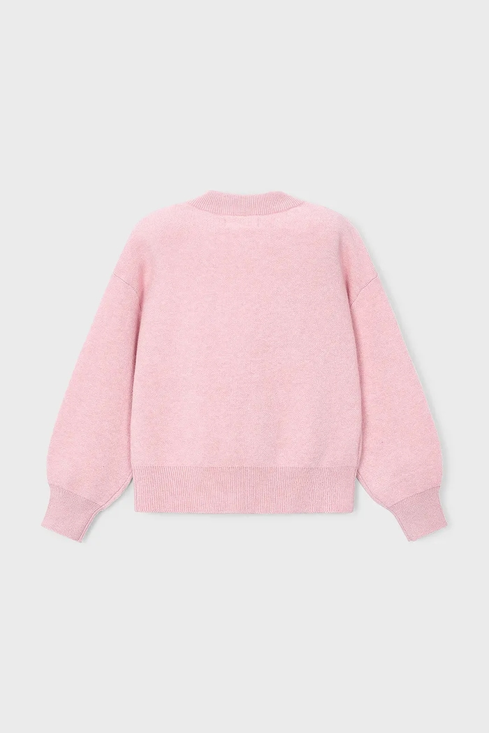 Mayoral кардиган для детей с вискозой 4326.6K.Mini.9BY2 розовый AW26
