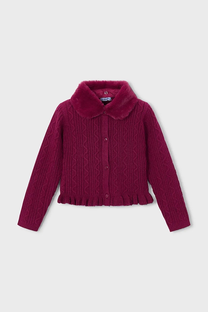 Mayoral Kardigán detský s viskózou 4324.6H.Mini.9BY2 ružová AW26