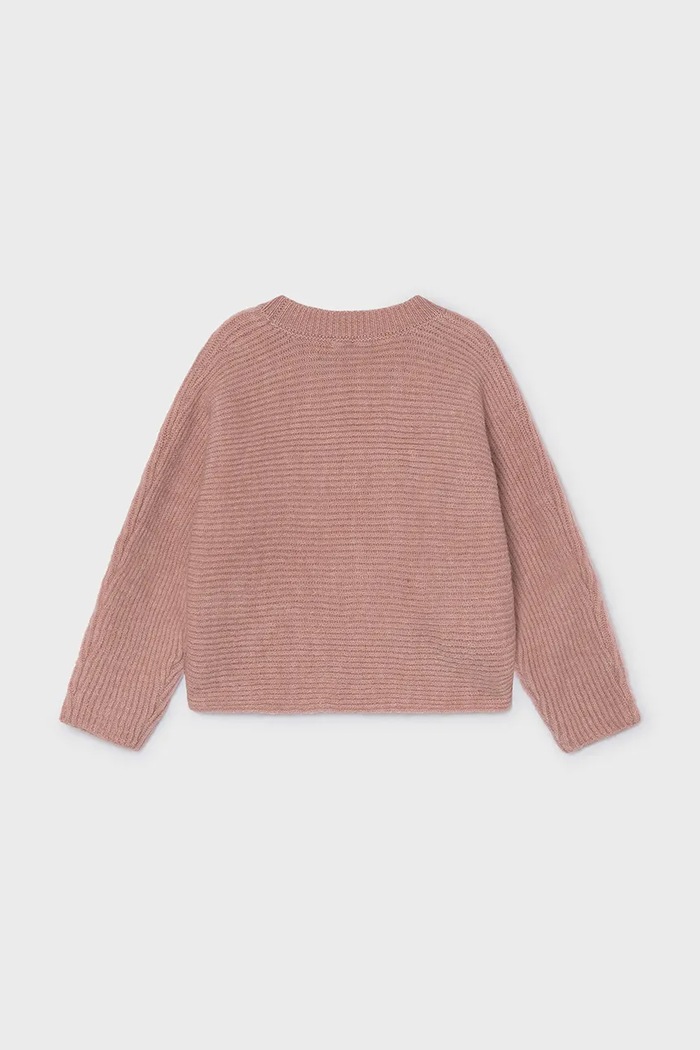 Mayoral светр дитячий з додаванням вовни 4322.6K.Mini.9BY2 рожевий AW26