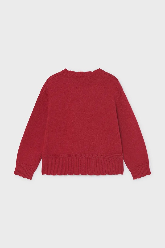 Mayoral sveter detský s viskózou 4320.6J.Mini.9BY2 červená AW26