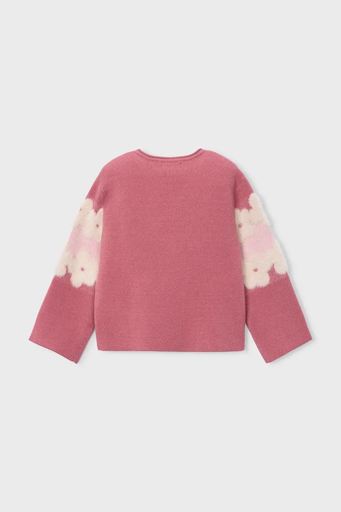 Mayoral sweter dziecięcy z wiskozą 4317.6E.Mini.9BY2 różowy AW26