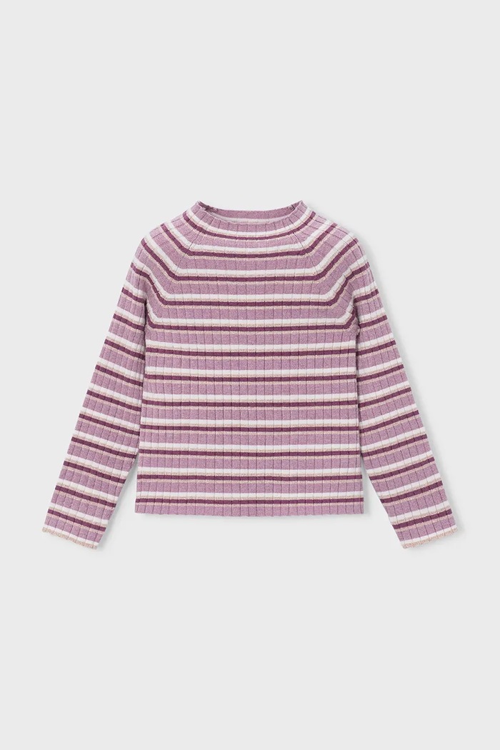 Mayoral pulover za djecu s viskozom 4026.6A.Mini.9BY2 ljubičasta AW26