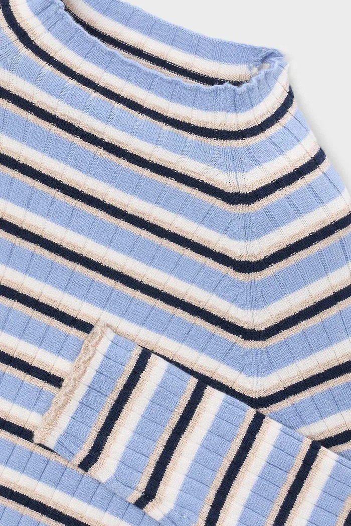Dziewczynka Mayoral sweter dziecięcy z wiskozą 4026.6A.Mini.9BY2 niebieski