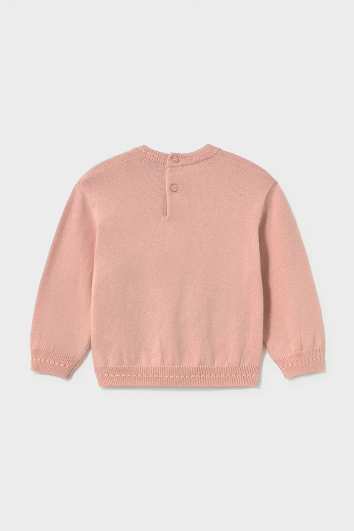 Mayoral svetr dětský s příměsí vlny 2385.4J.Baby.9BY2 růžová AW26
