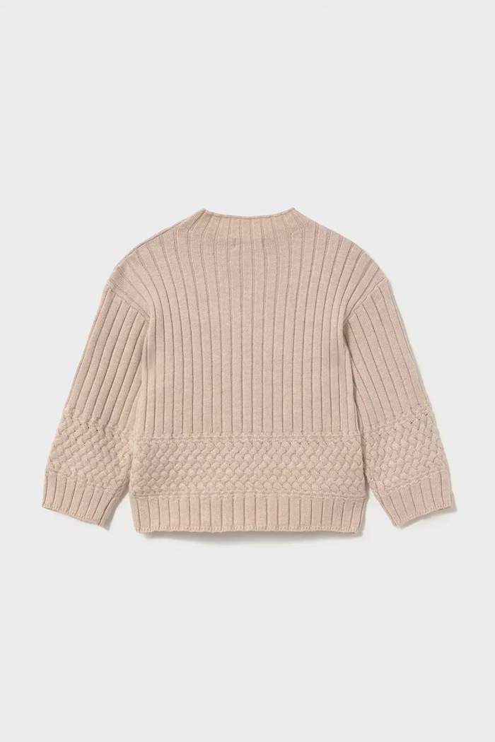 Mayoral πουλόβερ παιδικό με βισκόζη 2382.4D.Baby.9BY2 μπεζ AW26