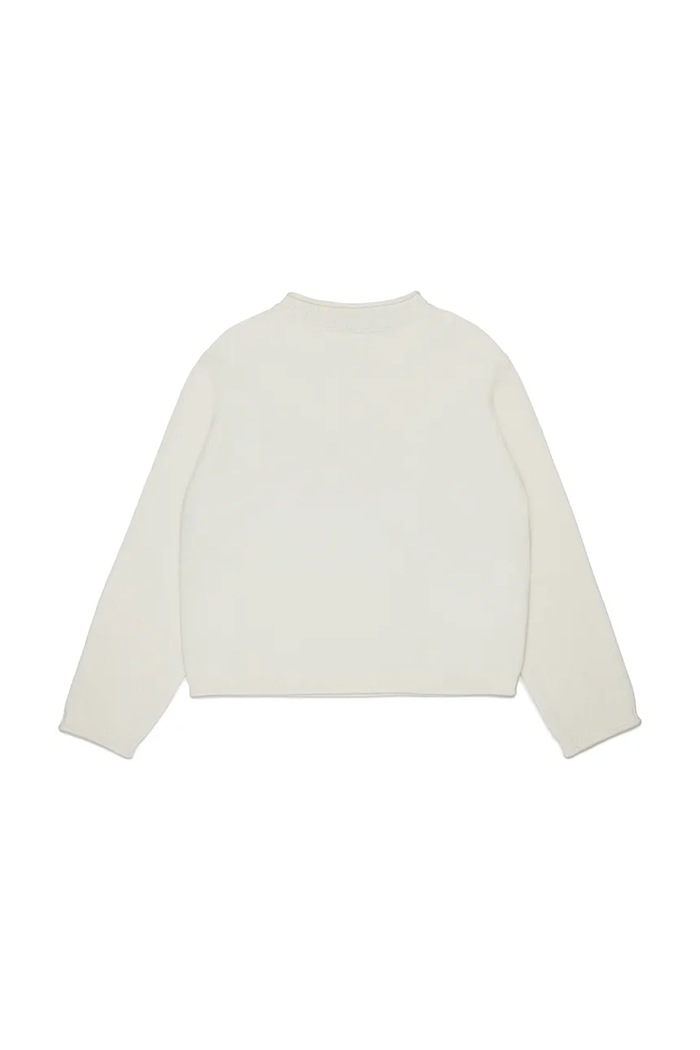 Max&Co. Pulover otroški z volno MAXK21F KNITWEAR MX0233.MX00H bela AW26