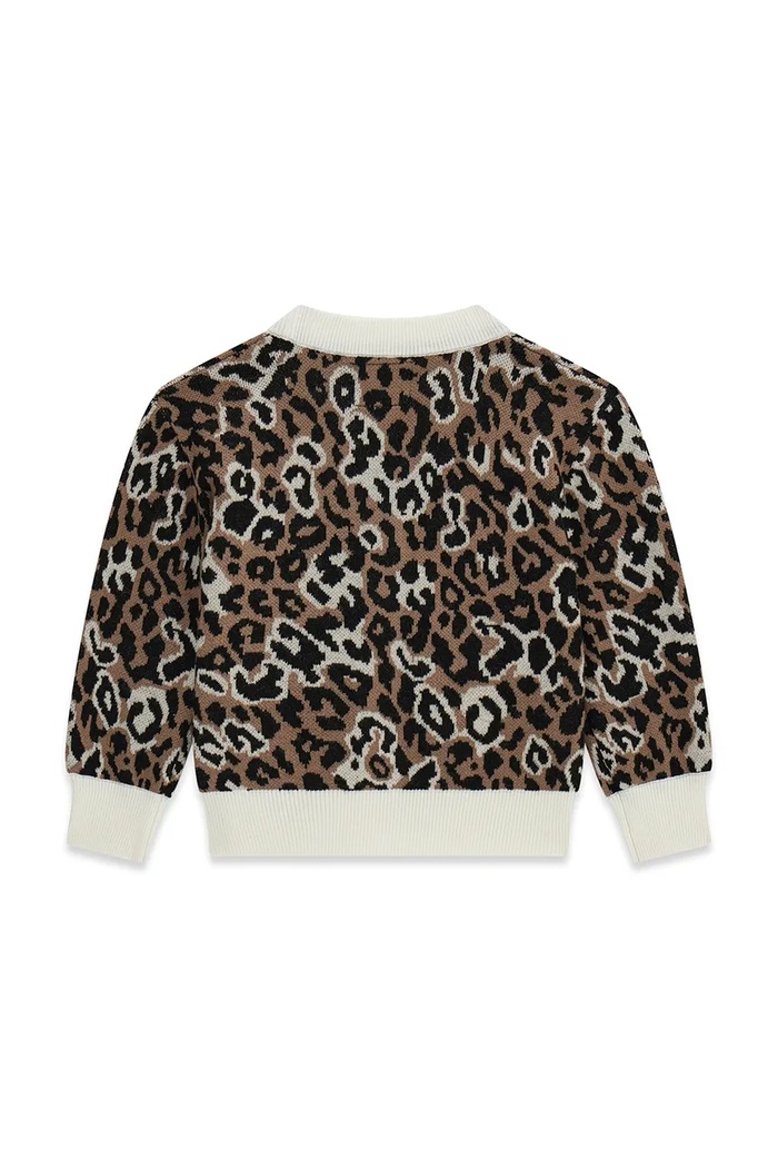 Guess kardigan dziecięcy z dodatkiem wełny K6YR05.Z0816.9BY2 brązowy AW26