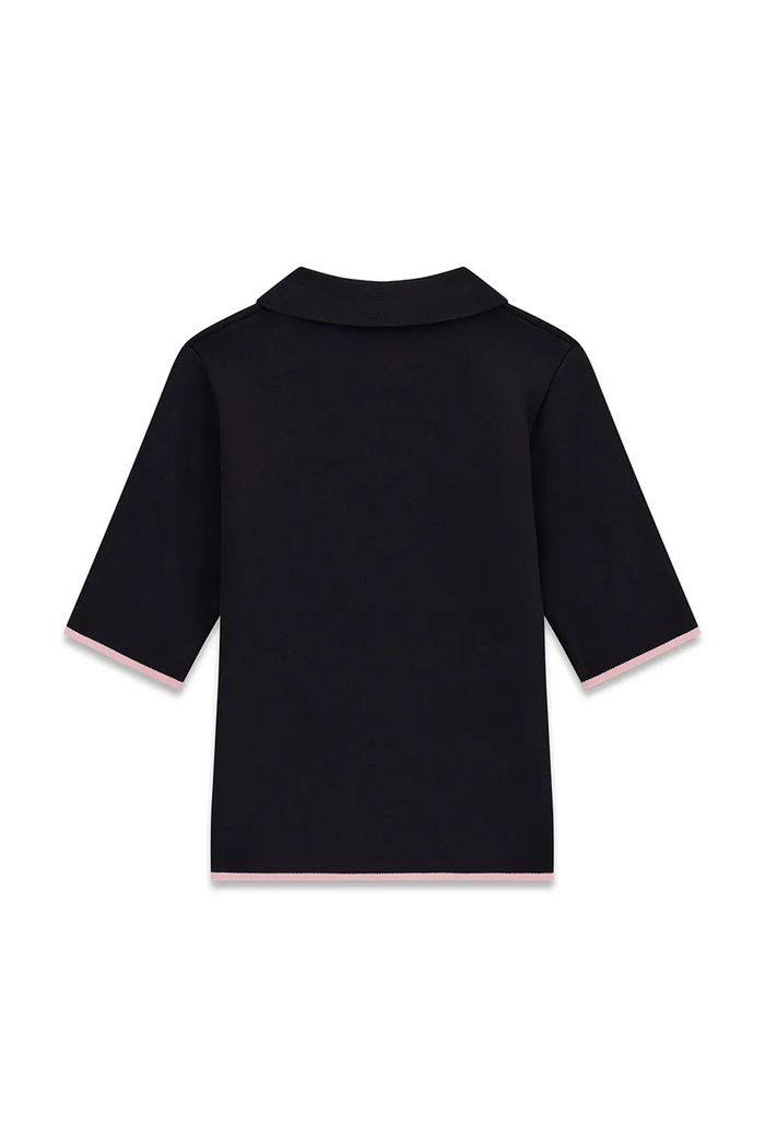 Guess sweter z krótkim rękawem dziecięcy z wiskozą J6YR16.Z1089.9BY2 czarny AW26