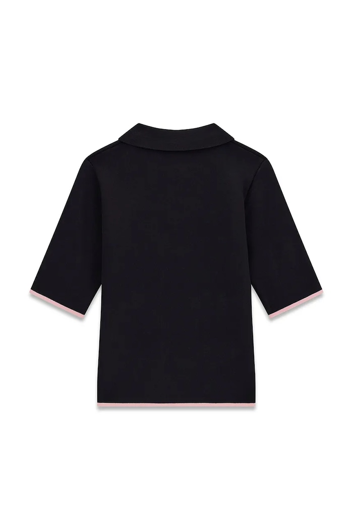Guess sweter z krótkim rękawem dziecięcy z wiskozą J6YR16.Z1089.9BY2 czarny AW26